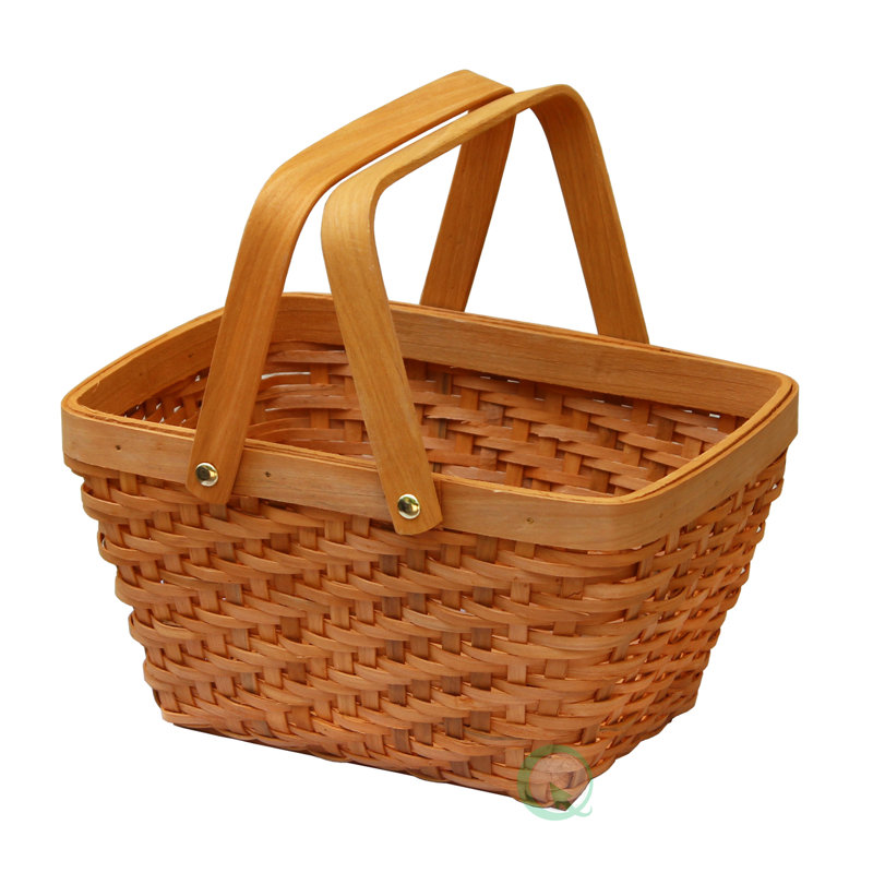 Quickway Imports Rectangular Chip Picnic Basket Wayfair
